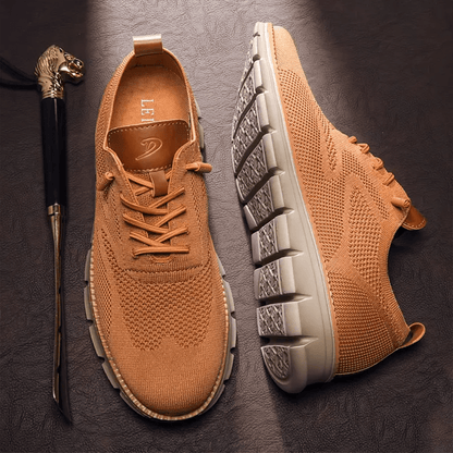 Men's Knit Sneakers – Breathable and Flexible – Shock-Absorbing Comfort Sole