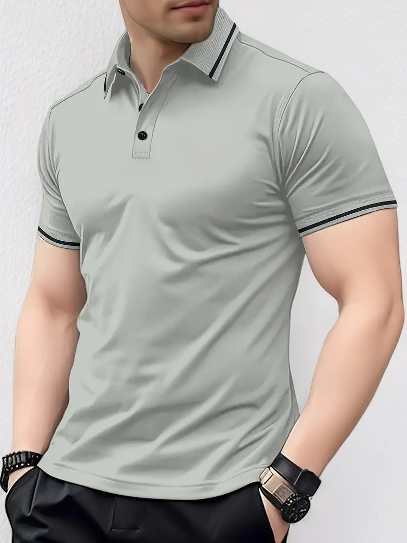 Men's Polo Shirt - Breathable - Regular Fit - Short Sleeve - Classic Collar