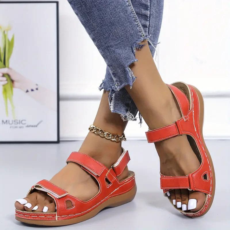 Women's Sandals - Open Toe - Adjustable Straps - Comfortable Sole - Everyday & Casual