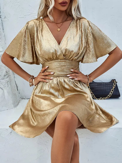 Sophia - Gold Party Dress for Every Occasion