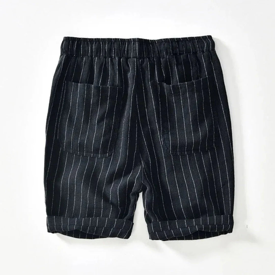 Relaxed Fit Pinstripe Shorts for Men – Comfortable Casual Style
