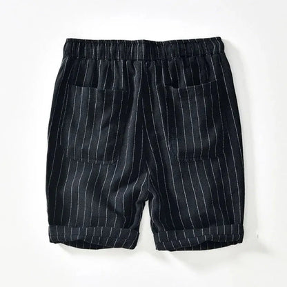 Relaxed Fit Pinstripe Shorts for Men – Comfortable Casual Style