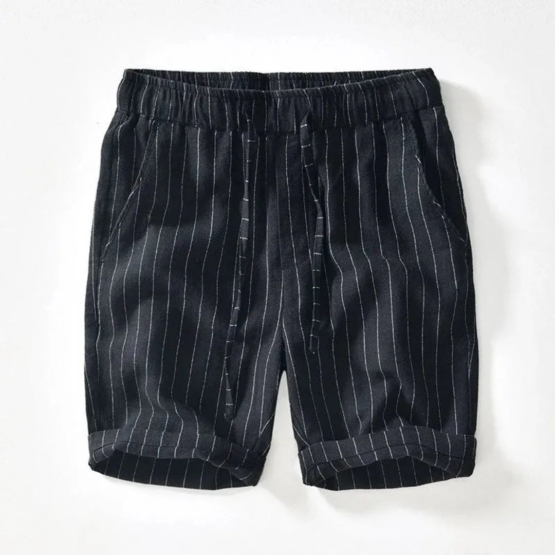 Relaxed Fit Pinstripe Shorts for Men – Comfortable Casual Style