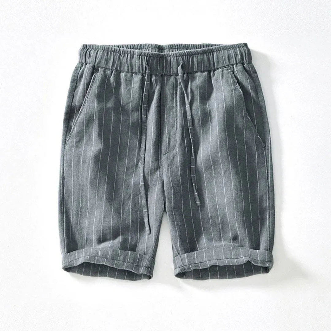 Relaxed Fit Pinstripe Shorts for Men – Comfortable Casual Style