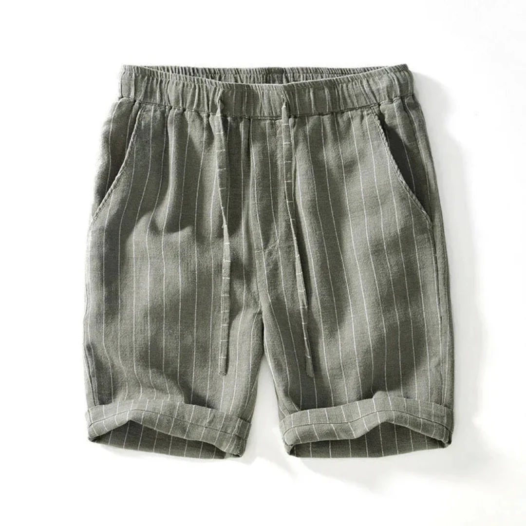 Relaxed Fit Pinstripe Shorts for Men – Comfortable Casual Style