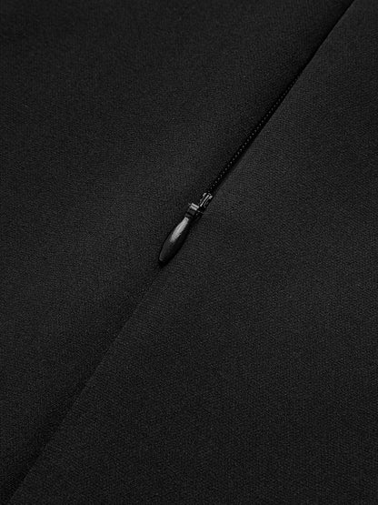 Women Dress - Sleeveless - High Neck - Pleated Layered Skirt - Elegant & Stylish