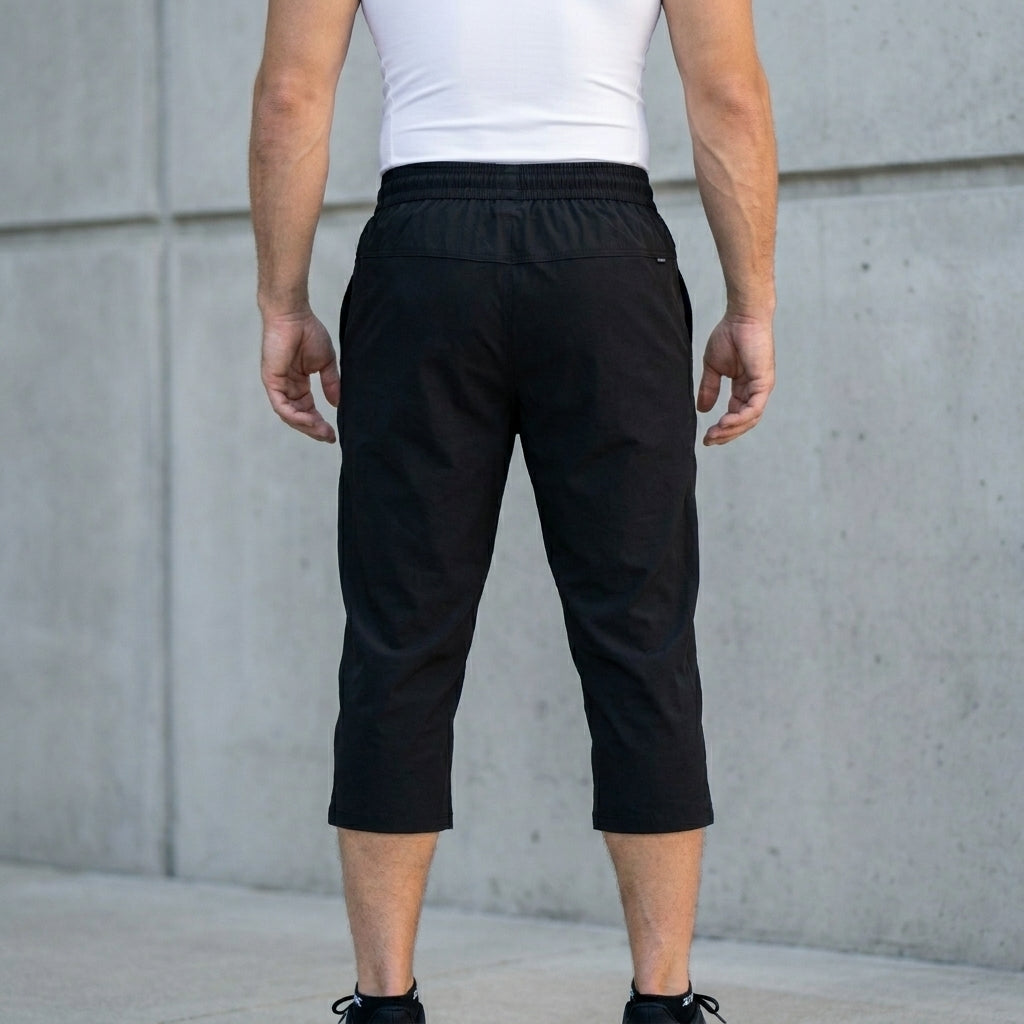 Relaxed Fit Cropped Pants for Men – Lightweight Everyday Comfort