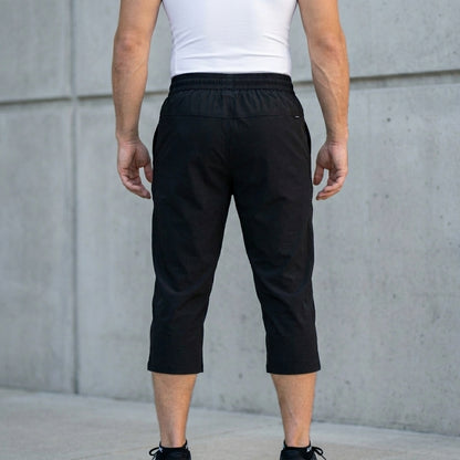 Relaxed Fit Cropped Pants for Men – Lightweight Everyday Comfort
