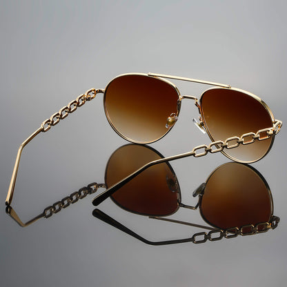 Monica Aviator Retro Sunglasses