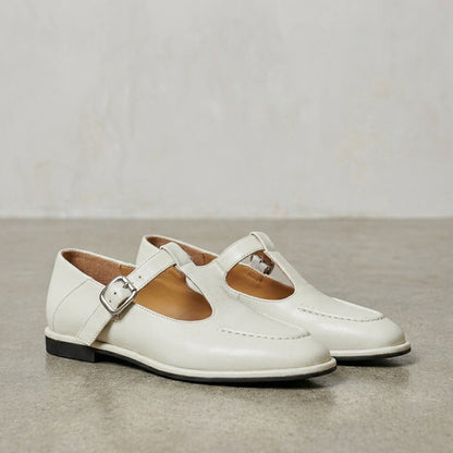 Classic T-Strap Comfort Flats for Women – Elegant Everyday Support