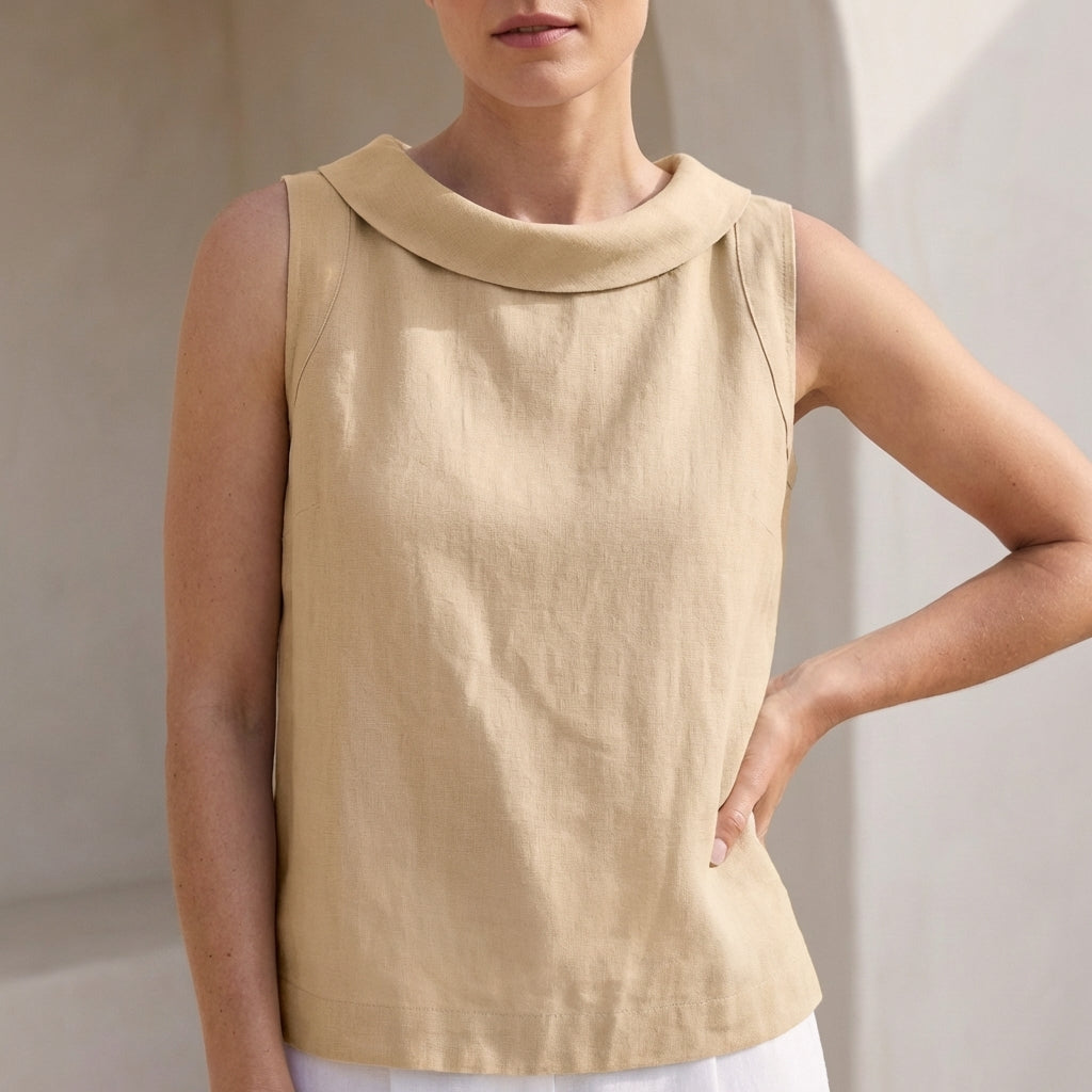 Relaxed Fit Sleeveless Top for Women – Breezy Casual Comfort