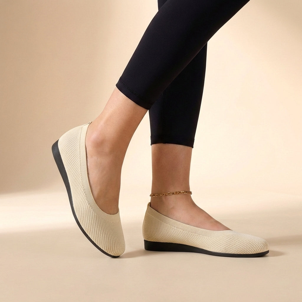 Breathable Anti-Slip Low-Cut Ballet Flats for Women – Comfortable Casual Wear