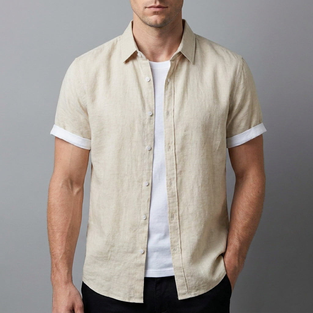 Casual Button Front Shirt for Men – Relaxed Everyday Comfort
