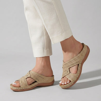 Orthopedic Cross Strap Sandals for Women – Lightweight Everyday Support