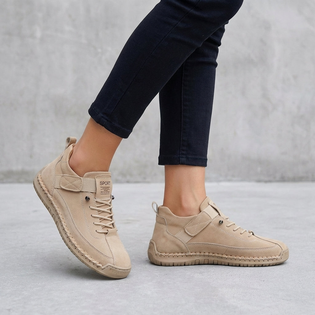 Casual Lace-Up Walking Sneakers for Women – Everyday Comfort & Versatile Style