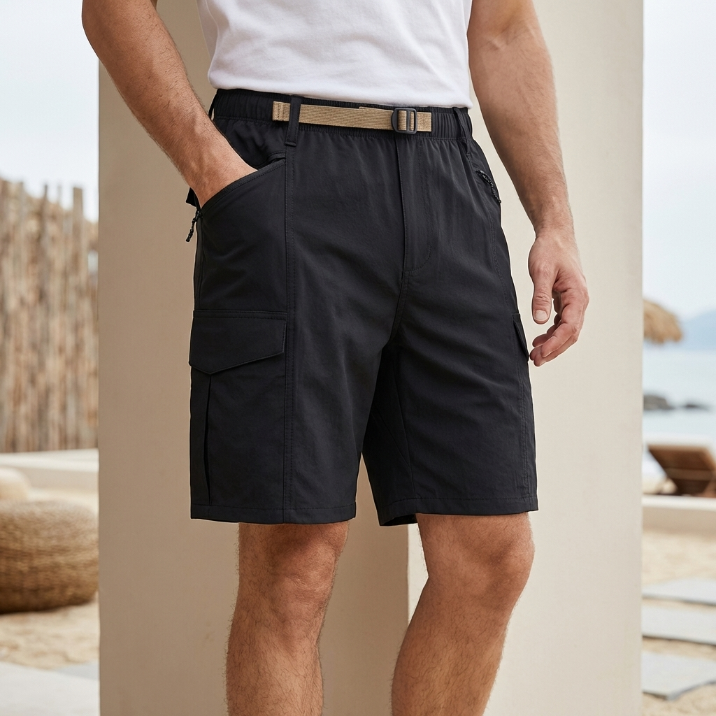 Quick-Dry Cargo Shorts for Men – Lightweight Outdoor Comfort