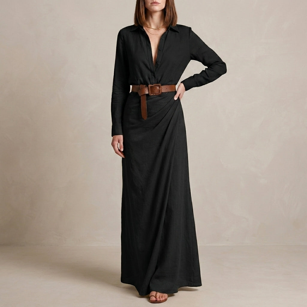 Maxi Shirt Dress for Women – Effortless Elegance & Flowing Comfort
