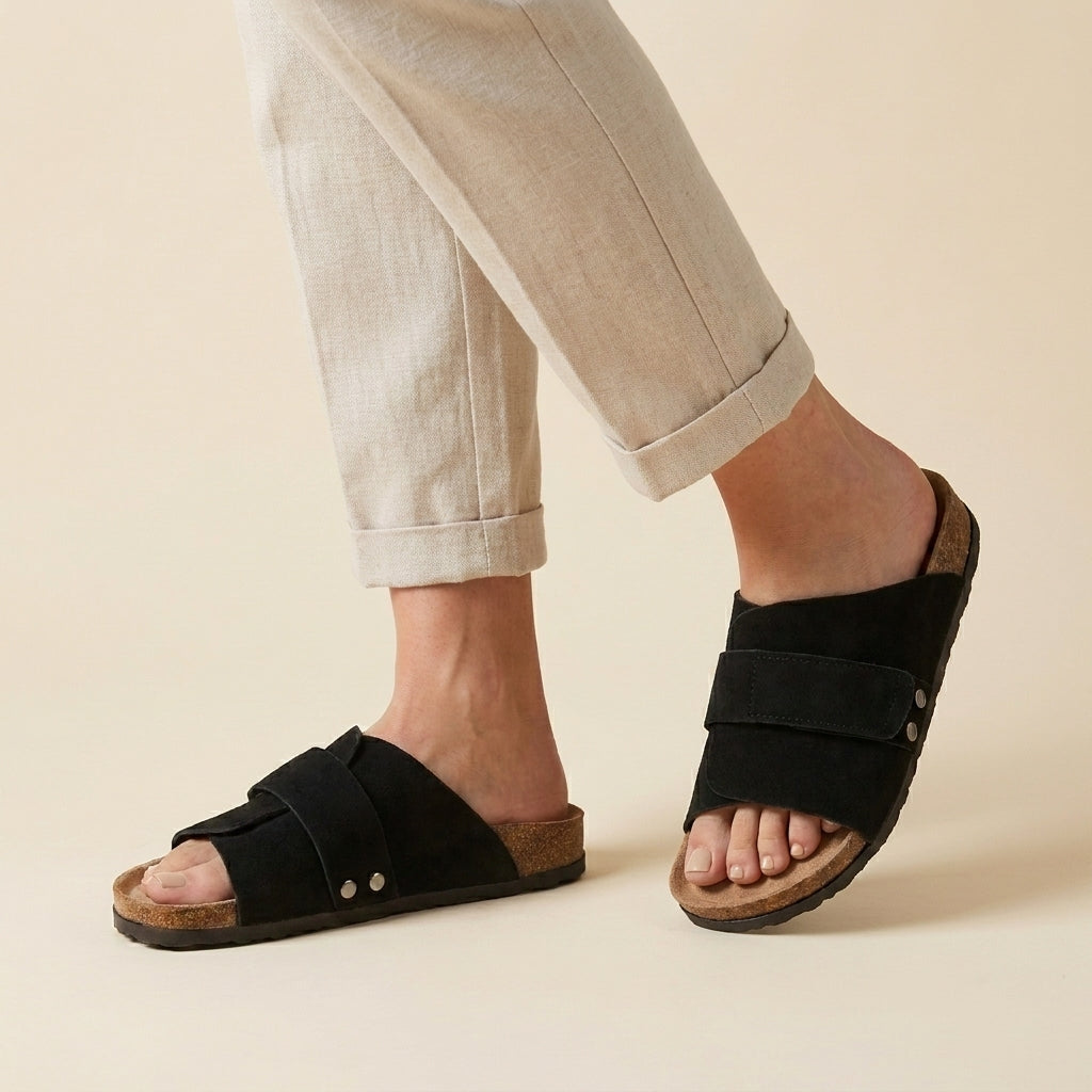 Adjustable Comfort Slide Sandals for Men – Supportive Everyday Wear