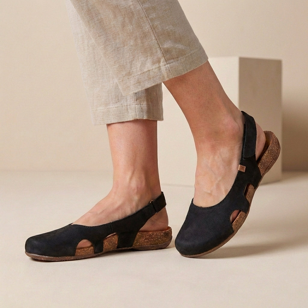 Orthopedic Cork Sole Slingback Sandals for Women – Comfortable Supportive Design