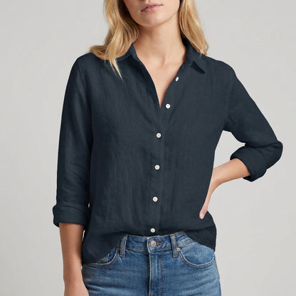 Relaxed Fit Floral Blouse for Women – Breathable Casual Comfort