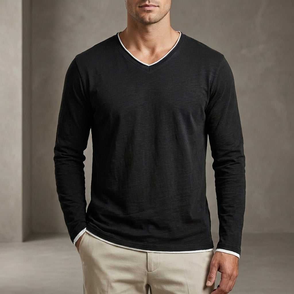 Classic Fit Long Sleeve Shirt for Men – Casual Comfort & Style