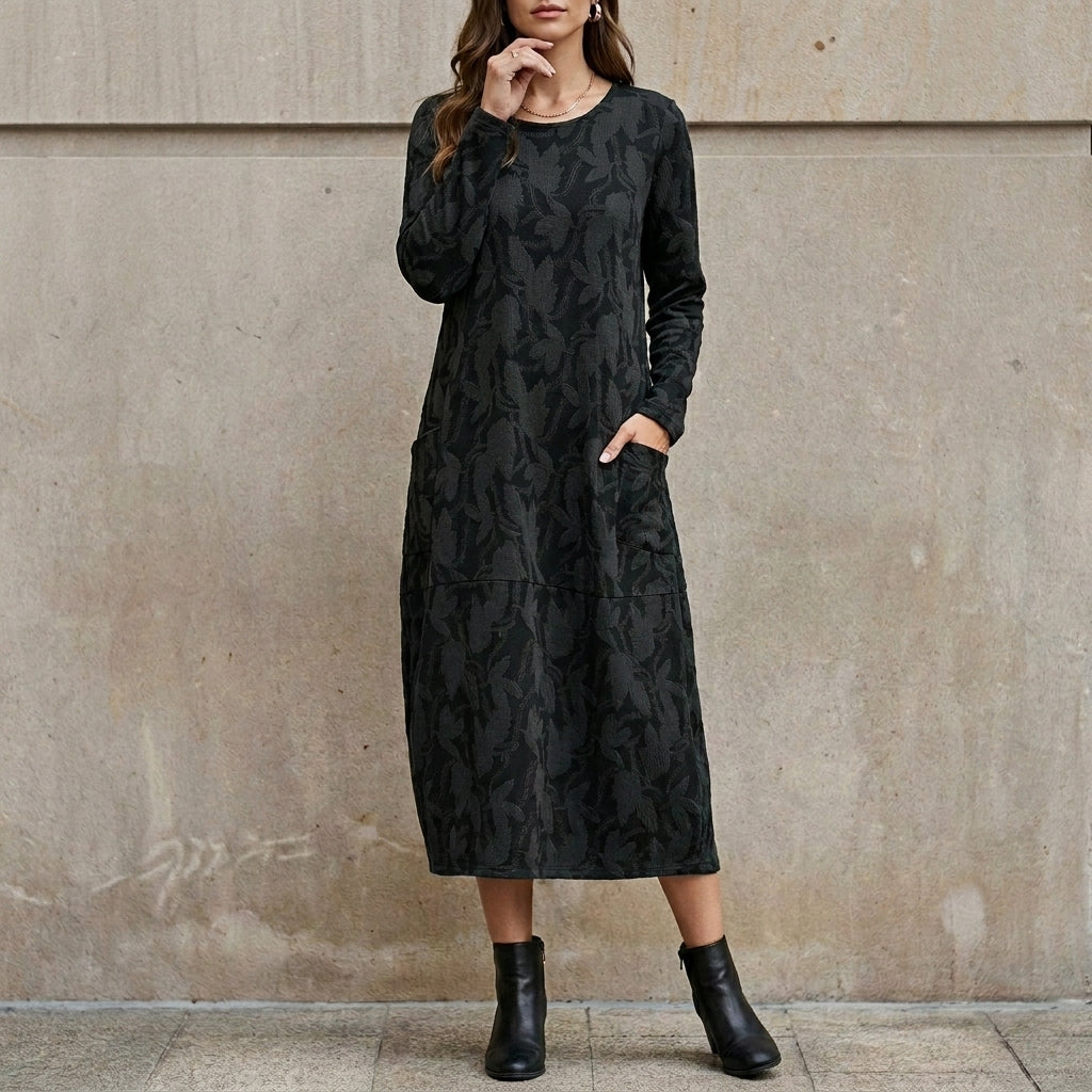 Floral Print Midi Dress for Women – Relaxed Everyday Elegance