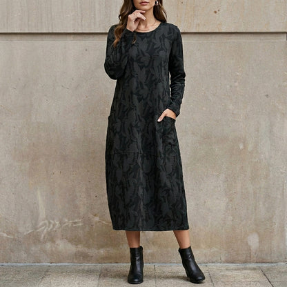Floral Print Midi Dress for Women – Relaxed Everyday Elegance