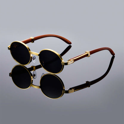Lorenzo Vintage Oval Sunglasses