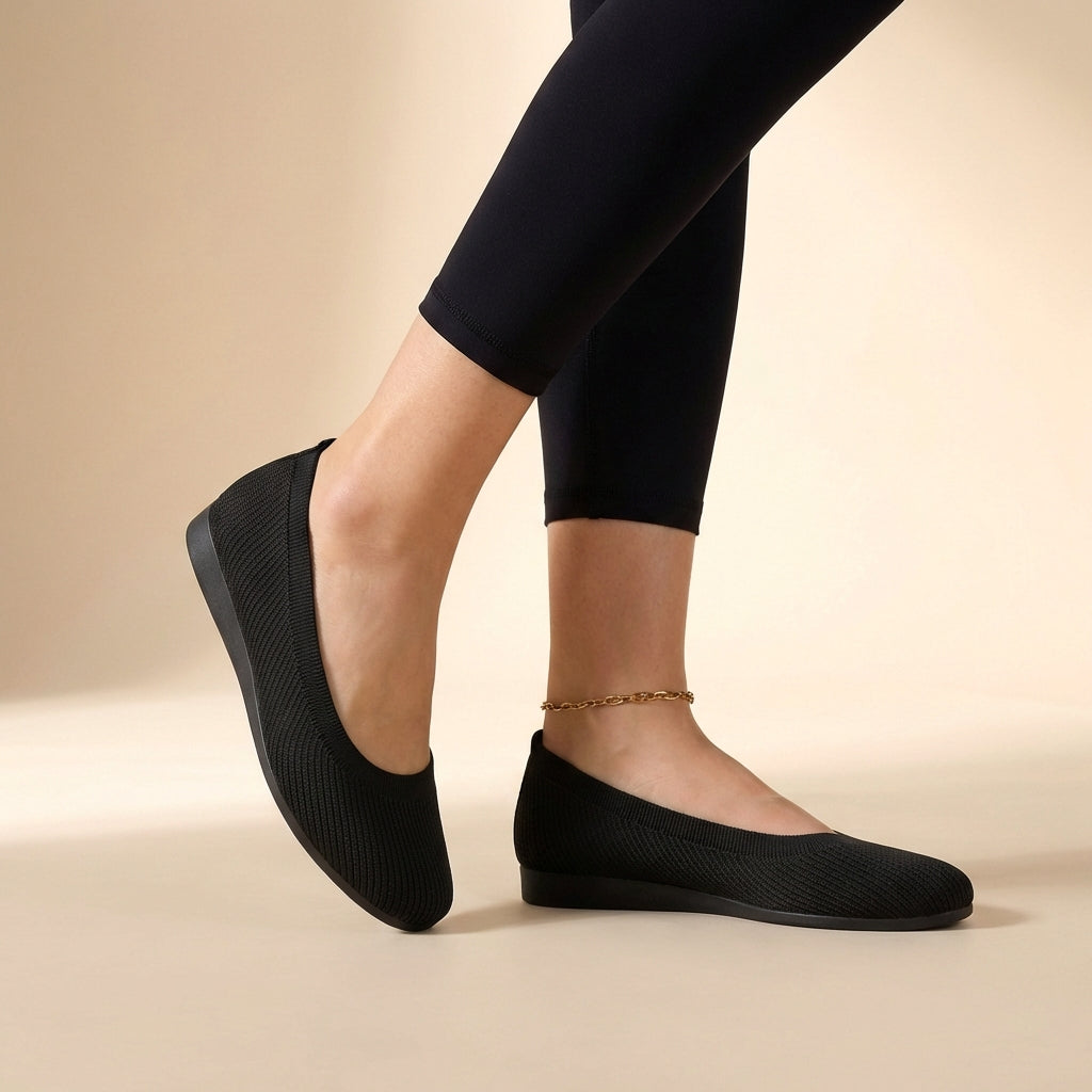 Breathable Anti-Slip Low-Cut Ballet Flats for Women – Comfortable Casual Wear