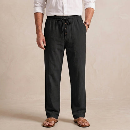 Relaxed Fit Drawstring Waist Trousers for Men – Comfortable Casual Style