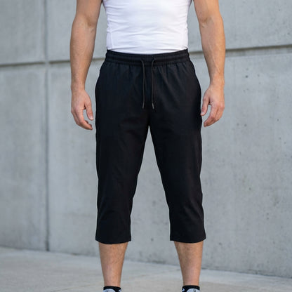 Relaxed Fit Cropped Pants for Men – Lightweight Everyday Comfort