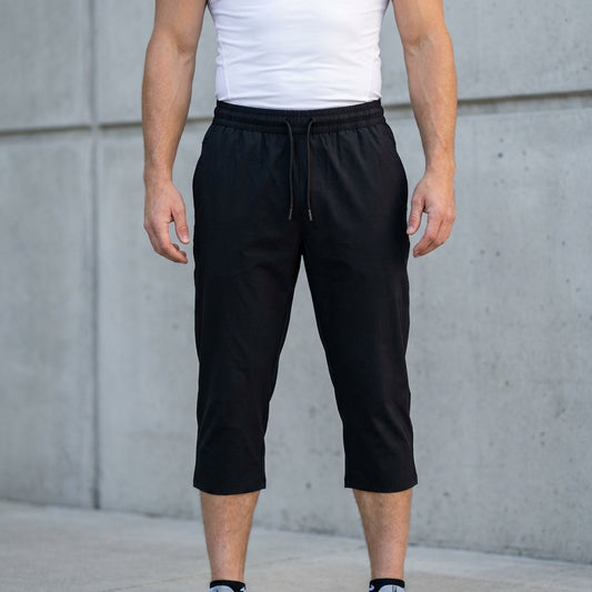 Relaxed Fit Cropped Pants for Men – Lightweight Everyday Comfort