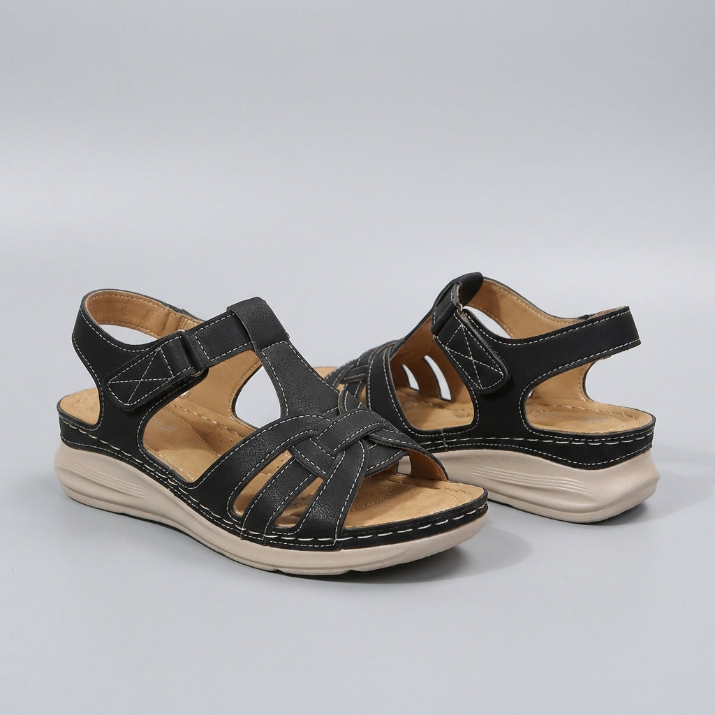 Orthopedic Strappy Sandals for Women – Cushioned Support & Everyday Ease
