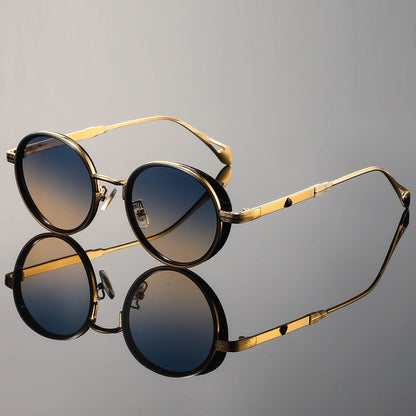 Carter Vintage Round Sunglasses