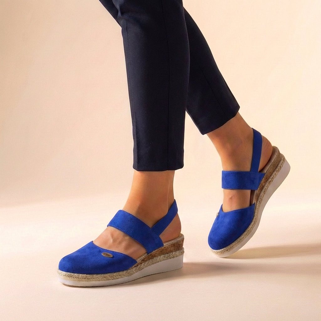 Closed-Toe Espadrille Wedge Sandals for Women – Stylish & Comfortable Support