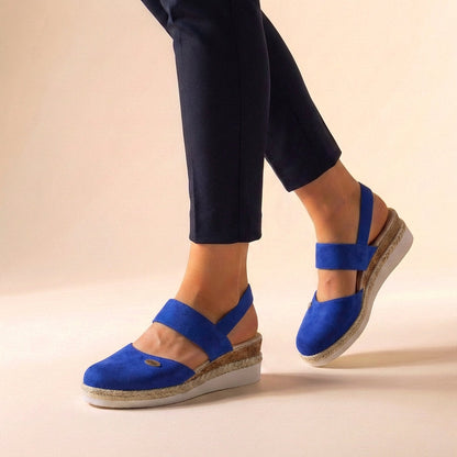 Closed-Toe Espadrille Wedge Sandals for Women – Stylish & Comfortable Support