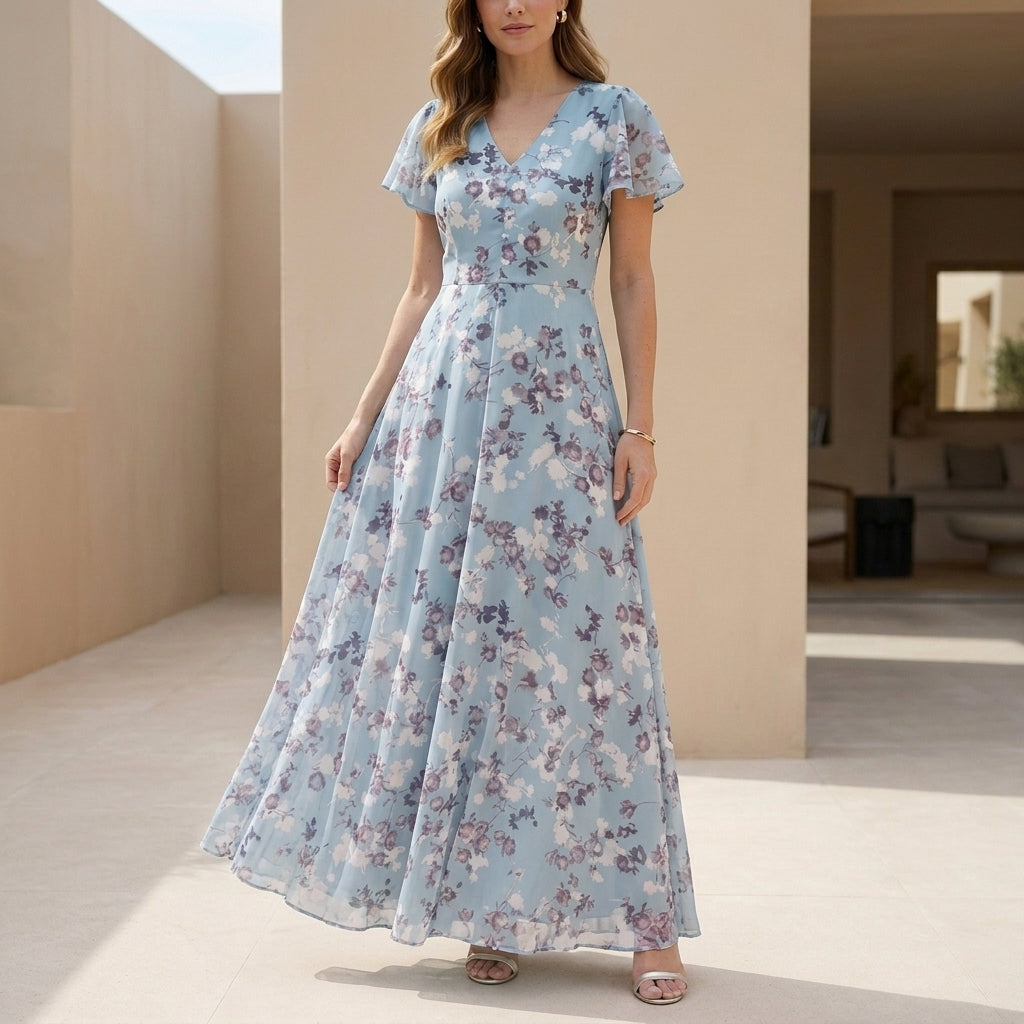 Floral Maxi Dress for Women – Graceful Elegance & Flowing Comfort