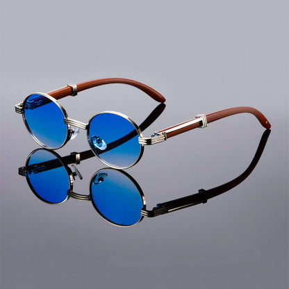 Lorenzo Vintage Oval Sunglasses