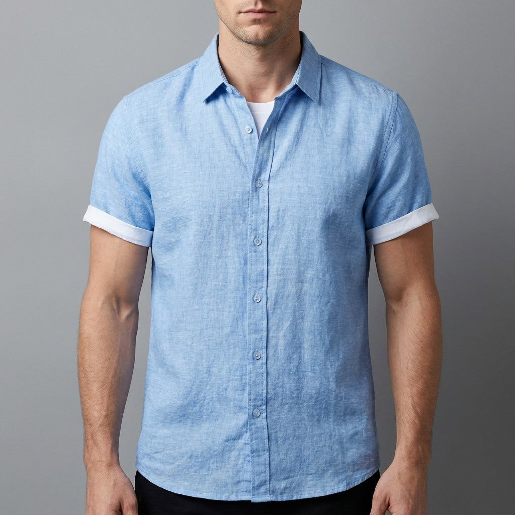 Casual Button Front Shirt for Men – Relaxed Everyday Comfort