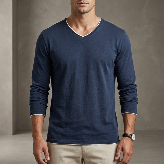 Classic Fit Long Sleeve Shirt for Men – Casual Comfort & Style