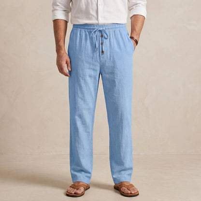 Relaxed Fit Drawstring Waist Trousers for Men – Comfortable Casual Style