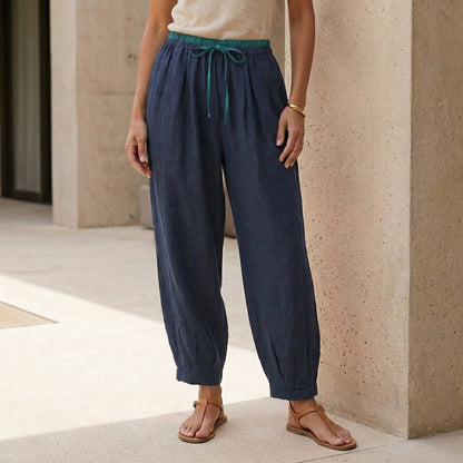 Relaxed Drawstring Pants for Women – Lightweight Everyday Comfort