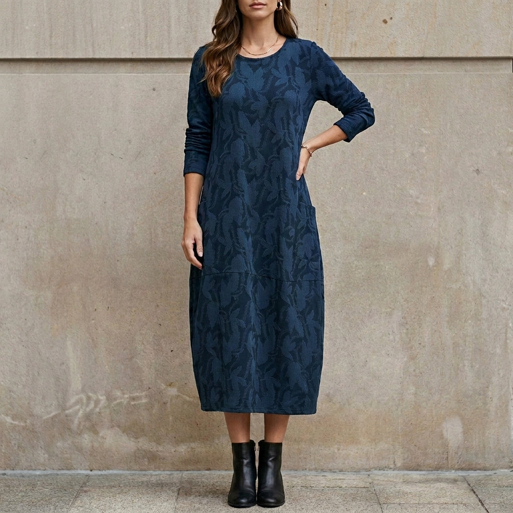Floral Print Midi Dress for Women – Relaxed Everyday Elegance