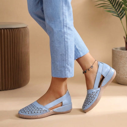 Breathable Cutout Comfort Flats for Women – Lightweight Everyday Style