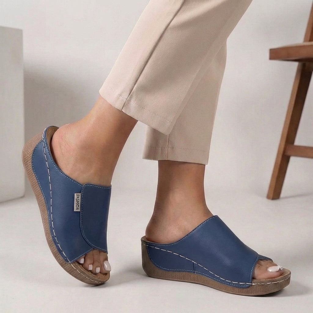 Orthopedic Wedge Slide Sandals for Women – Effortless Everyday Support
