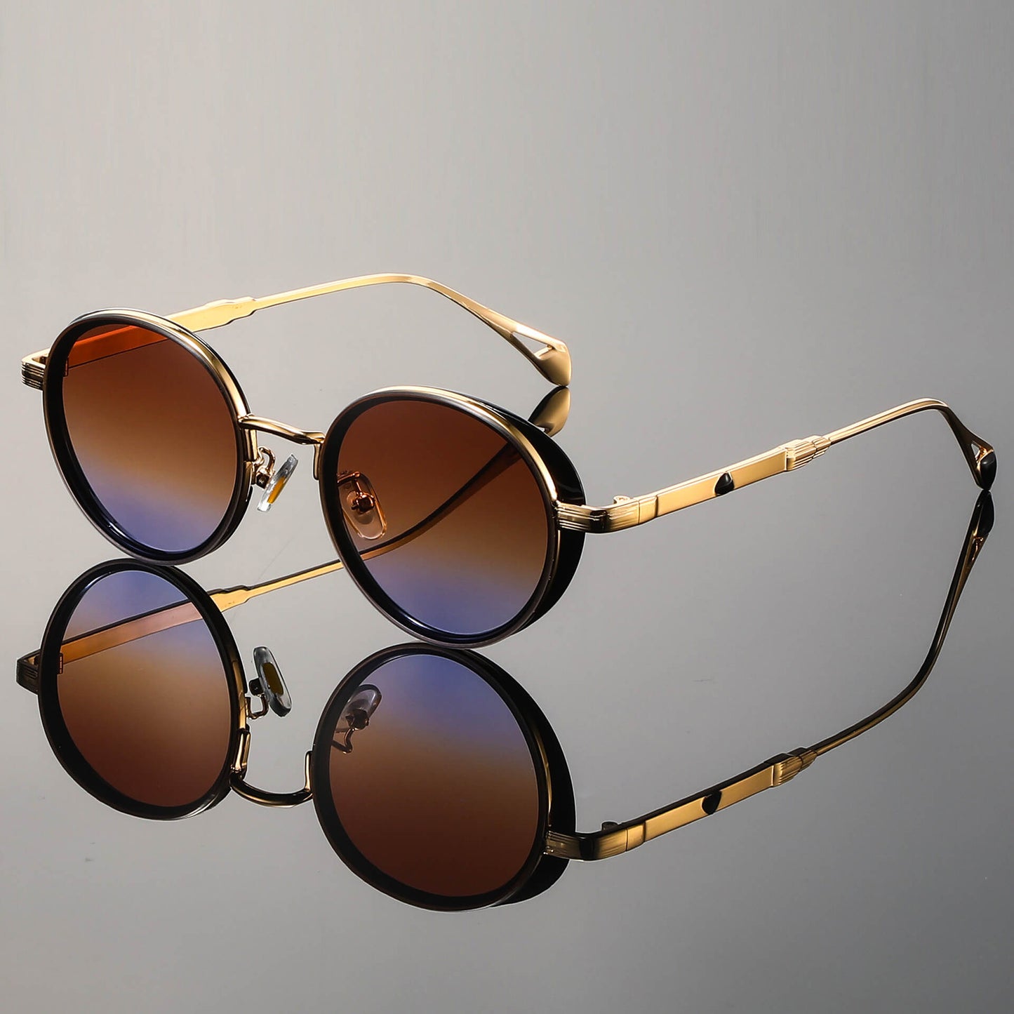 Carter Vintage Round Sunglasses