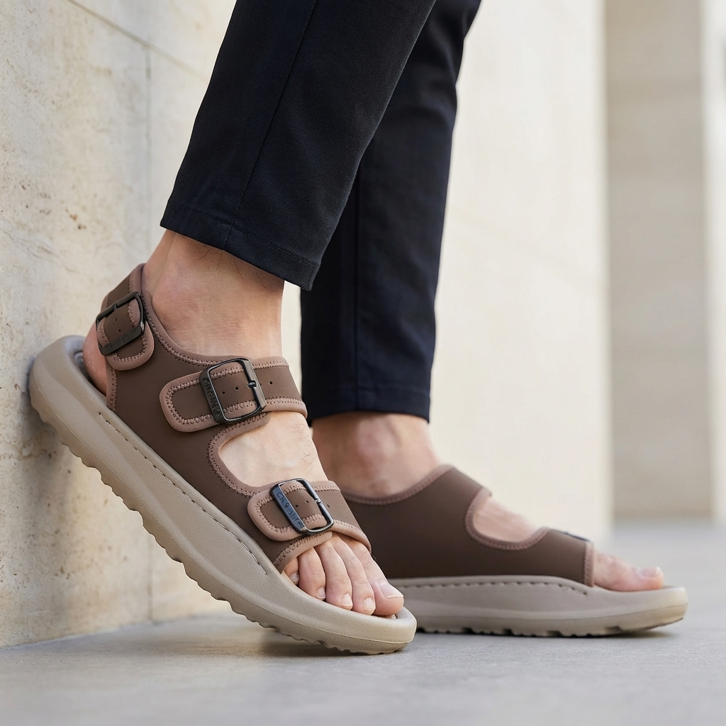 Orthopedic Buckle Sandals for Men – Supportive & Stylish Comfort
