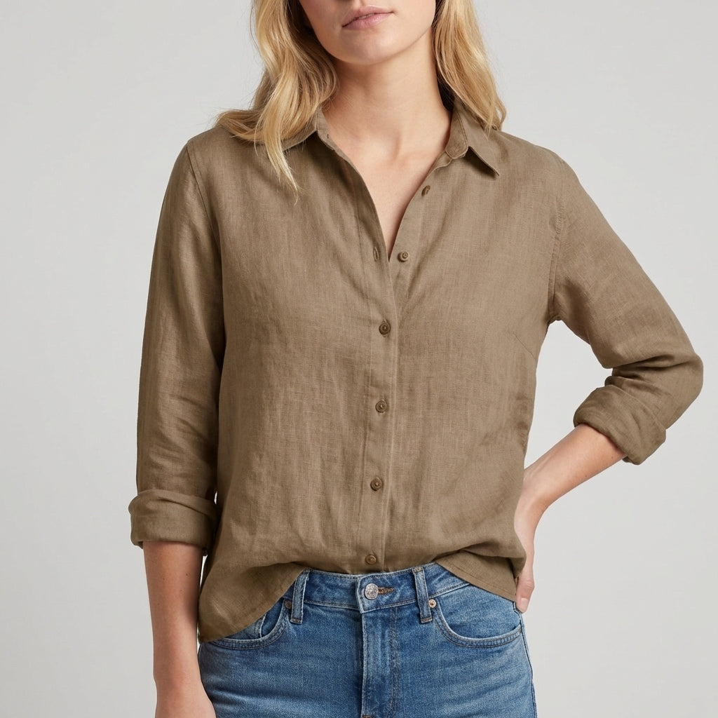 Relaxed Fit Floral Blouse for Women – Breathable Casual Comfort