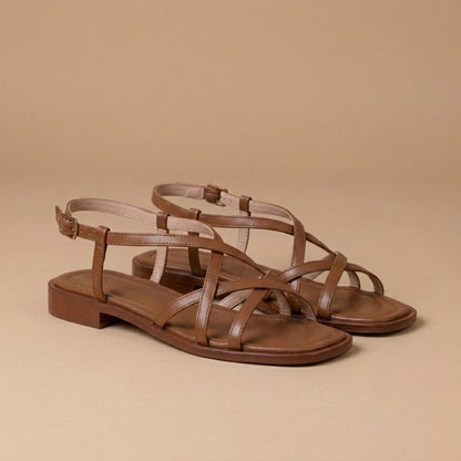 Strappy Flat Sandals for Women – Lightweight Everyday Style