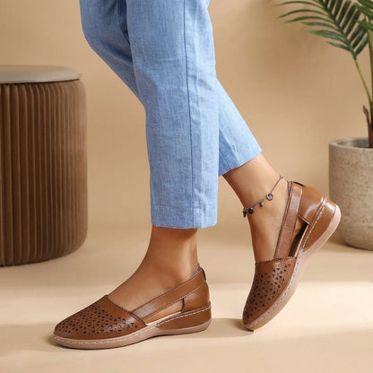 Breathable Cutout Comfort Flats for Women – Lightweight Everyday Style